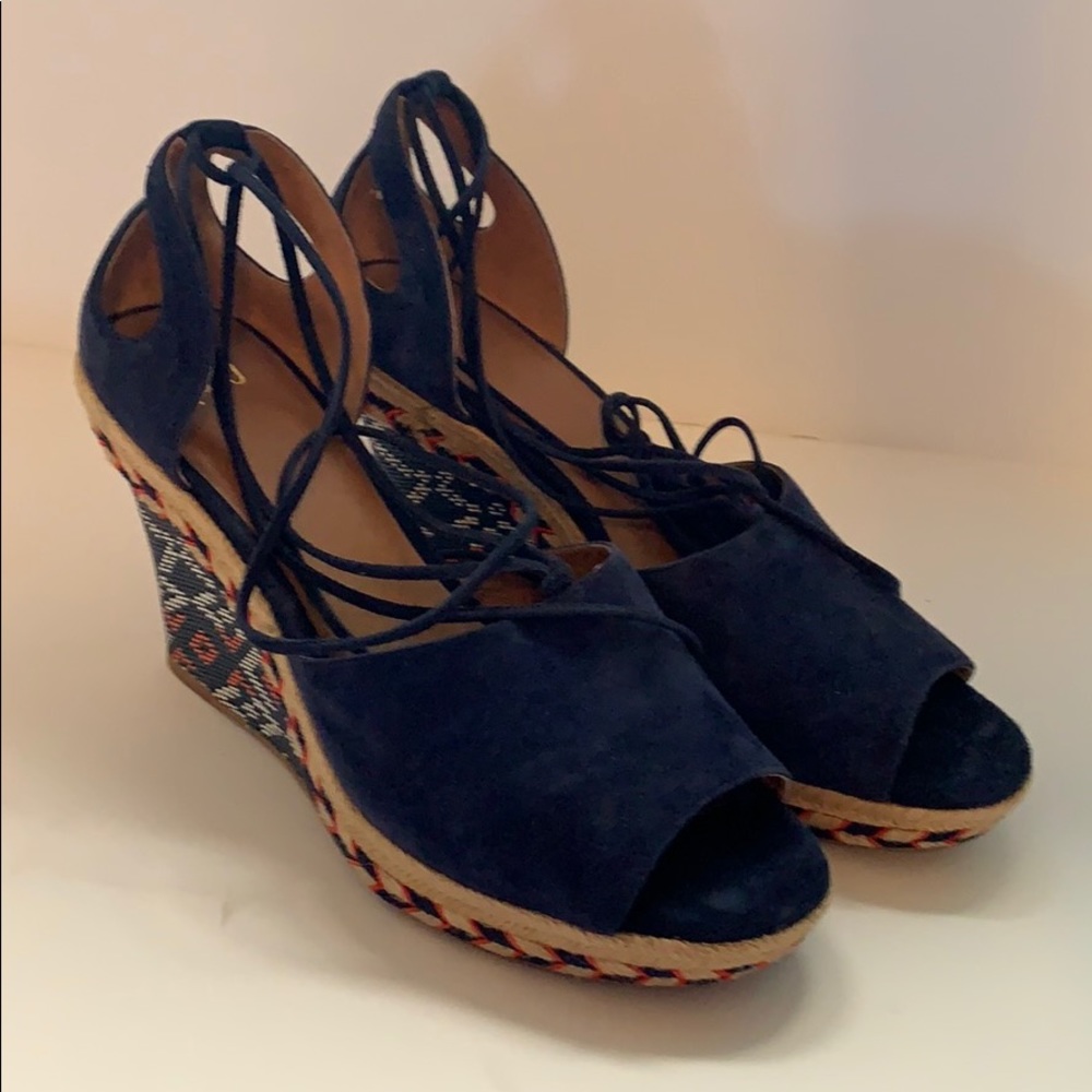 Cabi Navy Blue Wedges